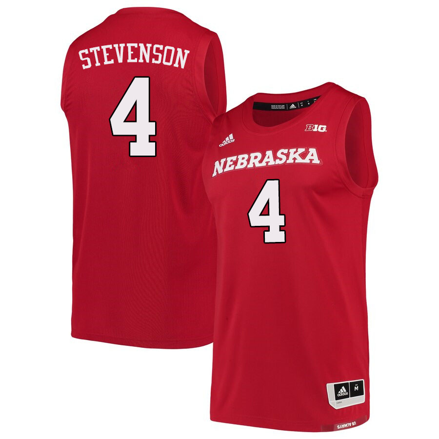 Men #4 Shamiel Stevenson Nebraska Cornhuskers College Basketball Jerseys Sale-Scarlet - Click Image to Close